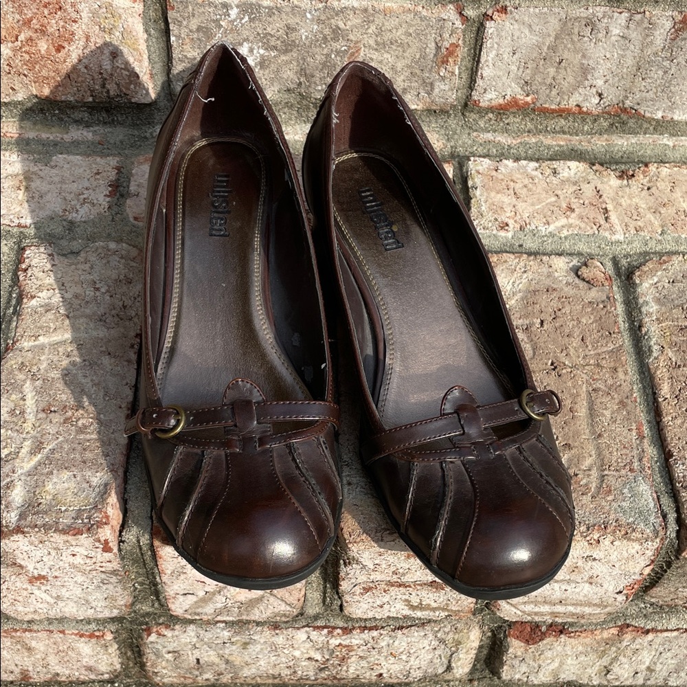 Unlisted Women's Dark Brown Heels with Buckle